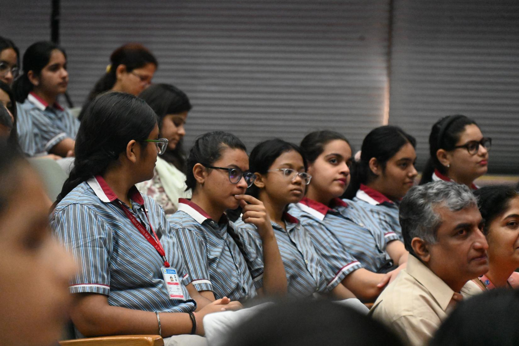 Students from schools in Delhi-NCR attend the launch of the Girls in ICT initiative