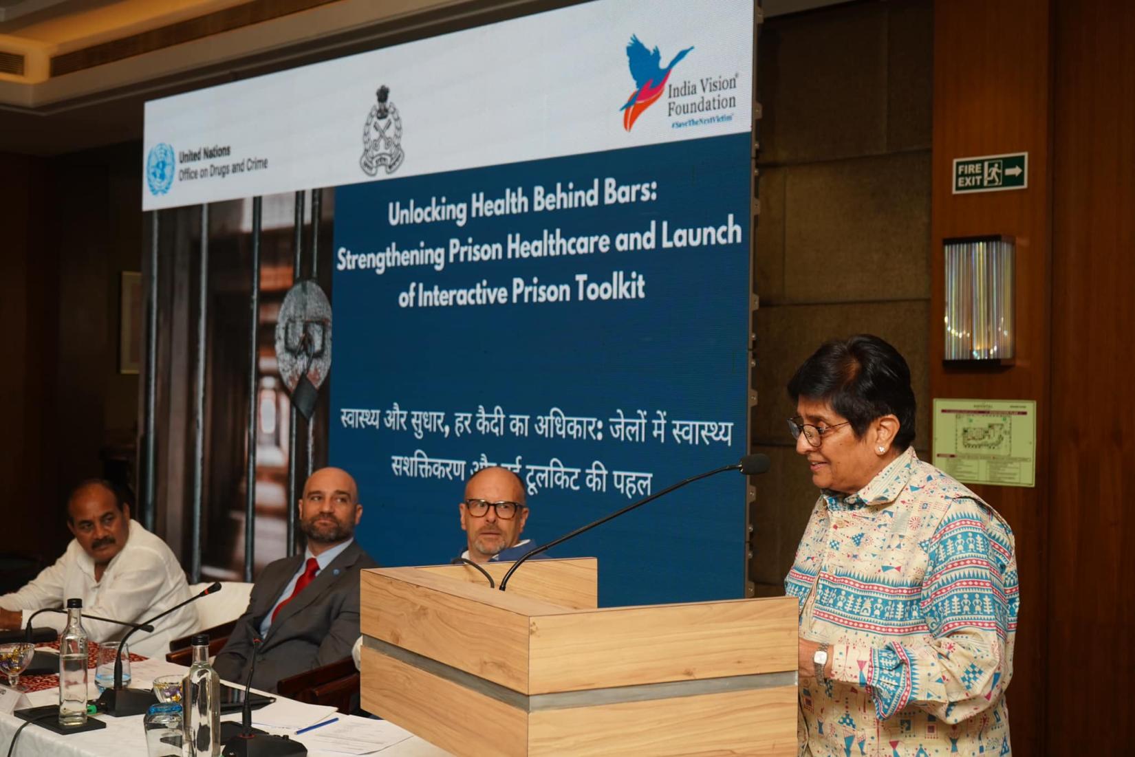 Former Lieutenant Governor of Puducherry Dr. Kiran Bedi stressed on the need to “build a model of restorative justice rooted in collective responsibility”.