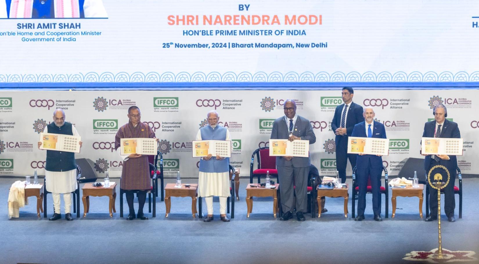 A special stamp released on the occasion by Prime Minister Narendra Modi pays tribute to India’s diverse cooperative ecosystem and commitment to cooperative values.