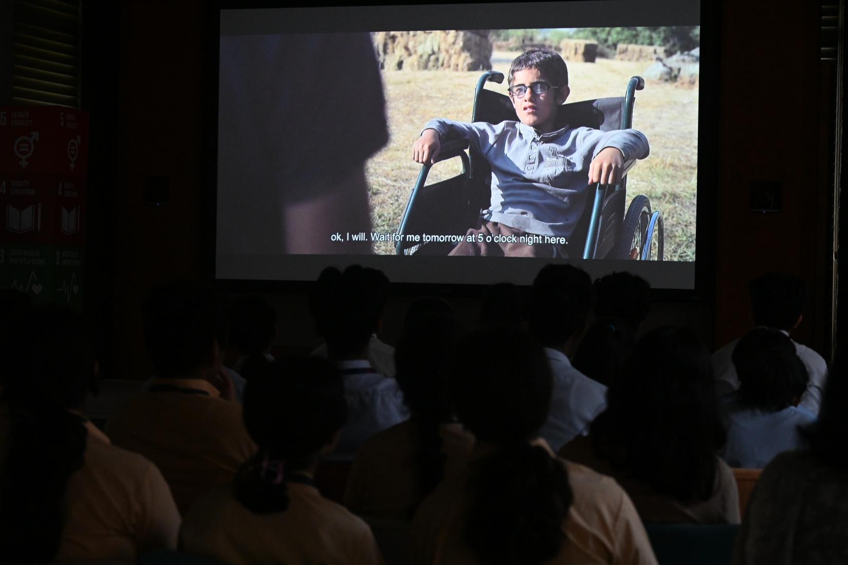 Screenings underway at the We Care Film Festival in New Delhi, organized in partnership with UN Information Centre India, UNESCO, Brotherhood and Apeejay Institute of Communication. 