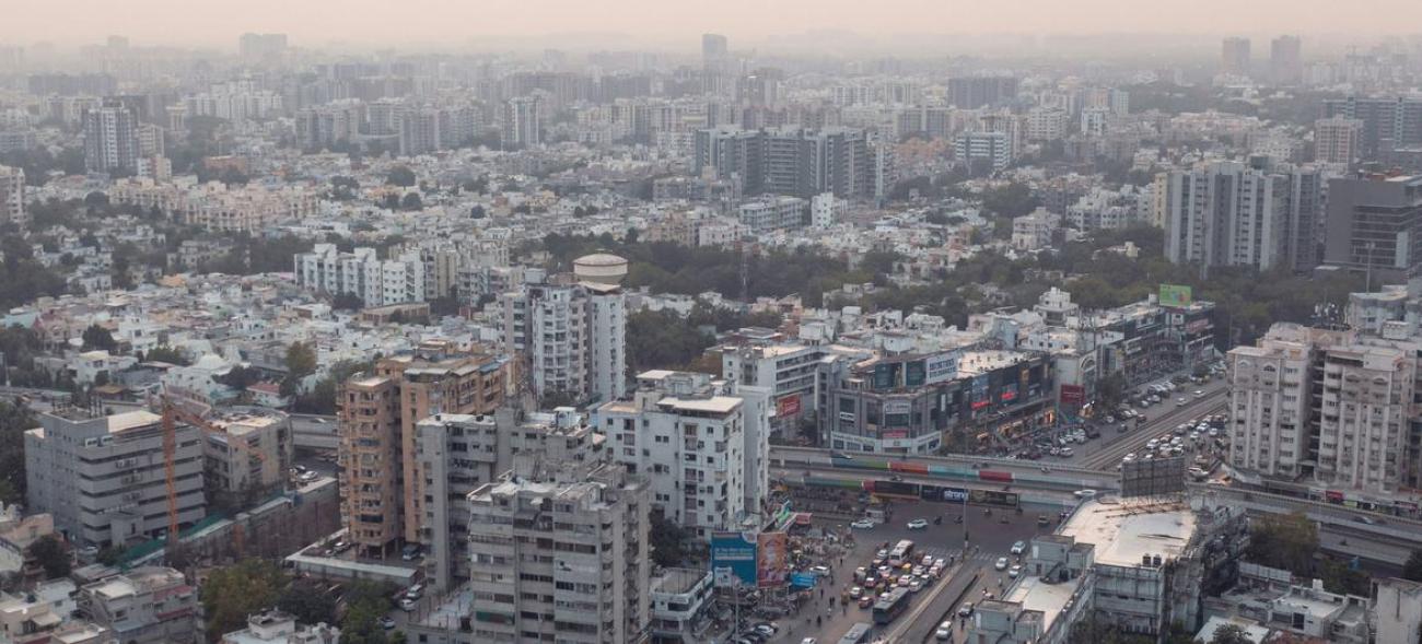  Ahmedabad, in western India, is the largest city in the state of Gujarat.