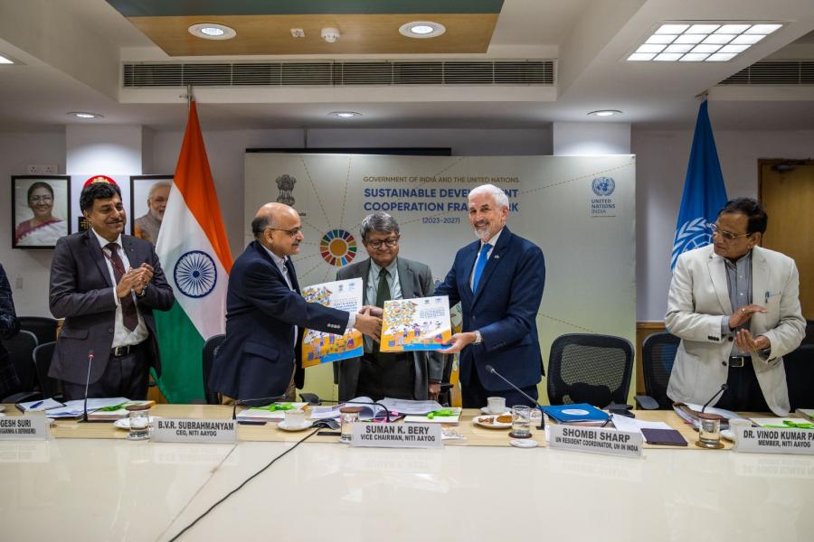 Exchange of folders after UNSDCF signing