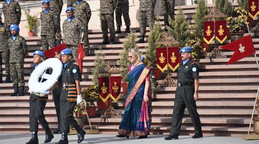 UN in India and the Indian Army pay tribute to fallen UN Peacekeepers at the National War Memorial in New Delhi. 