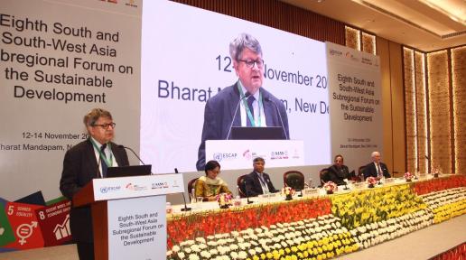 Speaking at the inaugural session of the eighth South-Southwest Asia sub-regional Forum on Sustainable Development in New Delhi, Suman K. Bery, Vice-Chairman of NITI Aayog, reiterated India's commitment to achieving the Global Goals by integrating them into national development plans. 